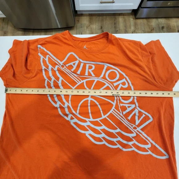 Nike Air Jordan Wingspan T-Shirt Logo Retro Wing Orange RARE TEE Jumbo Size 4XL - Picture 5 of 7